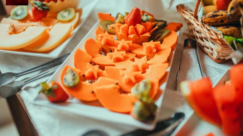Hoa quả bày tiệc trà